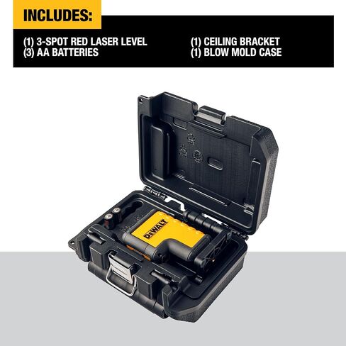 DEWALT Laser Level, 3 Spot Green, 120-Foot (DW08302CG) in Saudi Arabia