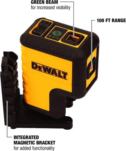 DEWALT Laser Level, 3 Spot Green, 120-Foot (DW08302CG) in Saudi Arabia