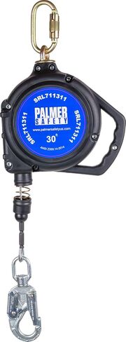 SRD 30 FT. Self Retracting Lifeline I ANSI Z359.14-2021 Class 1 I SRL Device Swivel Top Galvanized Cable w/Small Steel Snap Hook I Fall Arrest Safety Yoyo | SRL Device, Swivel Top Galvanized Steel Wire Rope & Steel Snap Hook, Fall Arrest Safety Yoyo, Fall in Kuwait