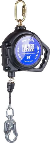 SRD 30 FT. Self Retracting Lifeline I ANSI Z359.14-2021 Class 1 I SRL Device Swivel Top Galvanized Cable w/Small Steel Snap Hook I Fall Arrest Safety Yoyo | SRL Device, Swivel Top Galvanized Steel Wire Rope & Steel Snap Hook, Fall Arrest Safety Yoyo, Fall in Kuwait