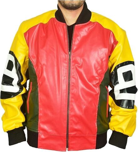 EASTIFIED Mens 8 Ball Pool Billiard Cue Bomber Faux Leather 90's Retro Jacket in Saudi Arabia