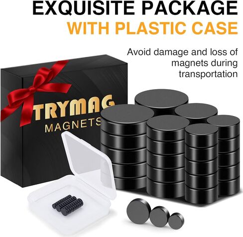 120 قطعة مغناطيس ثلاجة صغيرة من TRYMAG، مغناطيس أرضي نادر أسود للثلاجة، مغناطيس نيوديميوم قوي 10 × 3 مم، مغناطيس دائري للسبورة البيضاء، لوحة الإعلانات، الحرف اليدوية، المكتب، مغناطيس أزرار مستديرة صغيرة in Kuwait