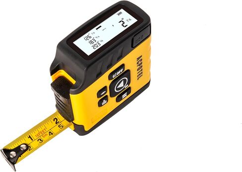 شريط قياس رقمي 2 في 1 من ACPOTEL - قياس شريط قياس 16 قدم، قابل لإعادة الشحن عبر USB شريط قياس فوري لعرض البيانات، 20 مجموعة ذاكرة تاريخية لقياس دقيق in Kuwait