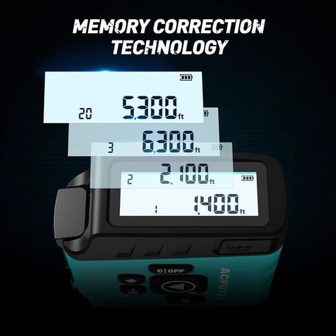 شريط قياس رقمي 2 في 1 من ACPOTEL - قياس شريط قياس 16 قدم، قابل لإعادة الشحن عبر USB شريط قياس فوري لعرض البيانات، 20 مجموعة ذاكرة تاريخية لقياس دقيق in Kuwait