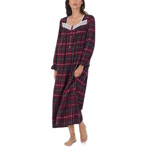 Eileen West Cotton Flannel Long Sleeve Ballet Gown Rosebuds LG