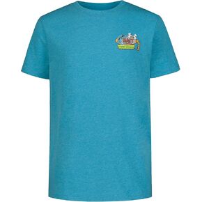 Under Armour Boys' Outdoor Short Sleeve T-Shirt, Crewneck, Black, Large