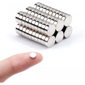 60Pack Magnets,Small Round Refrigerator Magnets, Small Cylinder Fridge Magnets, Office Magnets, Whiteboard Magnets, Little Mini Magnets for Crafts,Dry Erase Board in Home, Kitchen, School