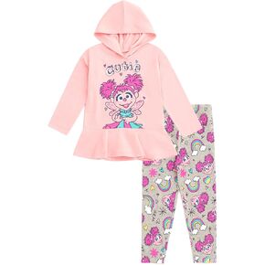 Sesame Street Elmo Girls Pullover Fleece Hoodie & Leggings Infant to Toddler