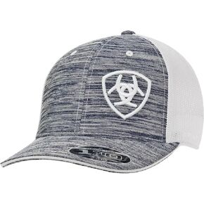 ARIAT Men's Gray Heather Cap, Black, One Size