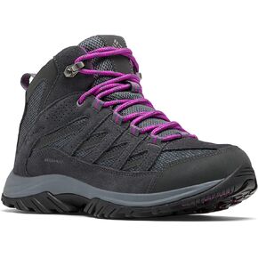 Columbia womens Crestwood Mid Waterproof Boot Hiking Shoe, Graphite/Daredevil, 8.5 Wide US in Kuwait