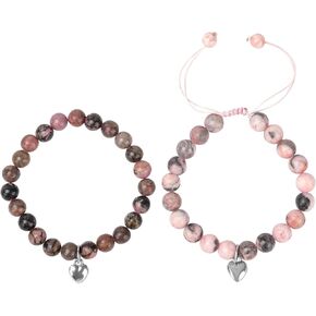 EONGEE Girls Charm Bracelet 2 Set Jewelry&Card Birthday Gifts for Girls Women Friend Natural Stone Bracelet for Girls of All Ages