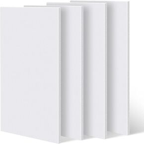Sasylvia 2 Pcs White HDPE Sheet 1/2" Thick, Size 12" x 24", Thick Plastic Sheet Flexible HDPE Plastic Sheets High Density Polyethylene Board Solid Plastic Block for DIY Projects for Machining Home