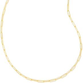 Kendra Scott Courtney Paperclip Necklace Gold Metal One Size
