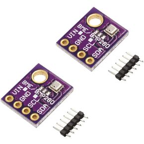 ACEIRMC BME280 جهاز استشعار درجة الحرارة والرطوبة الرقمي 5 فولت لوحة الضغط الجوي IIC I2C لاردوينو (حزمة من 4)
