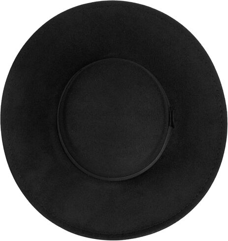 Women Fashion Felt Church Hats Classic British Style 9.5CM Wide Brim Top Fedora Hat Wedding Dress Up Jazz Cap in Kuwait