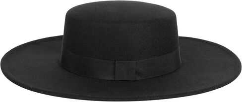 Women Fashion Felt Church Hats Classic British Style 9.5CM Wide Brim Top Fedora Hat Wedding Dress Up Jazz Cap in Kuwait