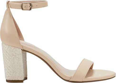 Bandolino Women's Armory Heeled Sandal, Silver Fabric 041, 8.5 in Kuwait