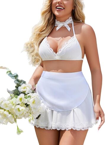 Avidlove Sexy Maid Lingerie for Women Roleplay Lingerie Cosplay Lingerie Set Sexy Christmas Costumes in Saudi Arabia