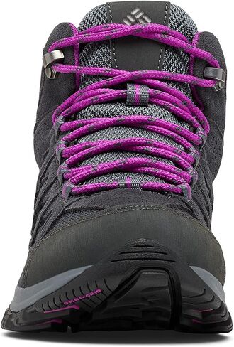 Columbia womens Crestwood Mid Waterproof Boot Hiking Shoe, Graphite/Daredevil, 8.5 Wide US in Kuwait