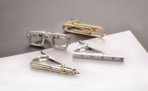 RunootPR Silver Gold Black Tie Clip Set for Men Unique 4Pcs Tie Clips Personalized Party Wedding Birthday Jewelry Gift in Saudi Arabia