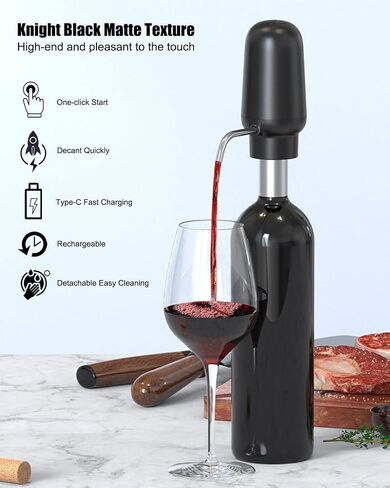 مبرد نبيذ من الفولاذ المقاوم للصدأ 3 في 1 من BeRicham مع ملحق Aerator و سكب / النبيذ in Kuwait