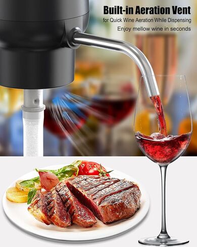 مبرد نبيذ من الفولاذ المقاوم للصدأ 3 في 1 من BeRicham مع ملحق Aerator و سكب / النبيذ in Kuwait