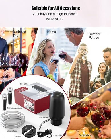 مبرد نبيذ من الفولاذ المقاوم للصدأ 3 في 1 من BeRicham مع ملحق Aerator و سكب / النبيذ in Kuwait