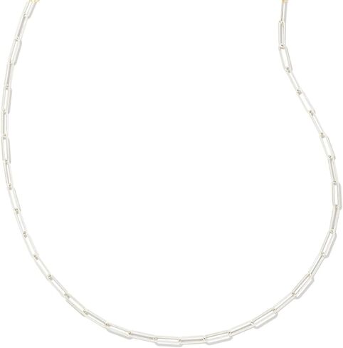 Kendra Scott Courtney Paperclip Necklace Gold Metal One Size in Kuwait