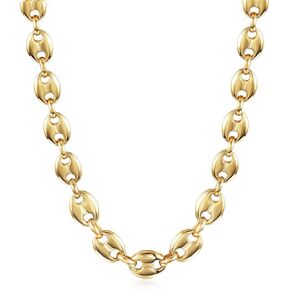 CIUNOFOR Square Toggle Clasp Chain Necklace Chunky Miami Cuban Link for Women Girls 18K Gold filled Stainless Steel Vintage Curb Chain Necklace in Kuwait