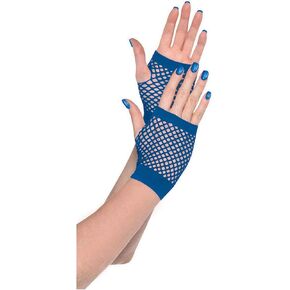 Orange Short Fishnet Gloves ( One Size) - Pack Of 2 - Fashionable & Fun, Perfect for Partie, Dancce, & Festivals
