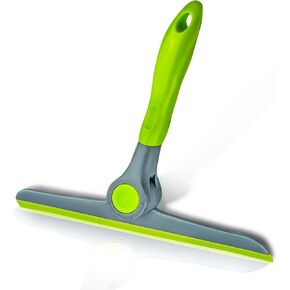 DSV Standard Squeegee for Window Cleaning, All Purpose Window Cleaner Tool for Car Windshield, Window, Mirror, Glass Door | Mini Squeegee for Home | 10" Blade and 8.3" Long Handle