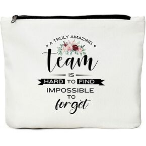 JIUWEIHU Leaders Appreciation Gifts Boss Gifts for Christmas Birthday Gift for Leader Supervisor PM Mentor Thank You Retirement Farewell Makeup Bag Coworker Present- Amazing Leader is Hard to Find in Kuwait