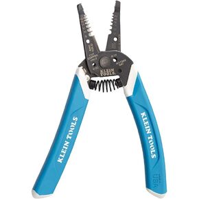 Klein Tools K11095 Klein-Kurve Wire Stripper and Cutter, for 8-18 AWG Solid and 10-20 AWG Stranded Wire,Blue/White