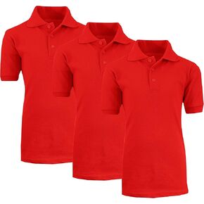Authentic Boys Schol Uniform Polo Shirts 3 Pack & 2-Pack School Approved