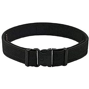 Uncle Mike's Mirage Plain Ultra Duty Belt with Hook and Loop Lining (Large, Black)