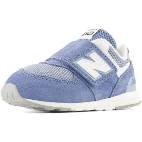 New Balance Kids 574 New-B V2 Familiar Ground Hook and Loop Sneaker, Mercury Blue/White, 5 US Unisex Toddler