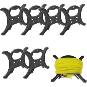 6-Pack Paracord Line Winder - Rope Organizer and Cord Keeper for Paracord, Rope, Twine, Fishing Line - Prevents Tangles, Knots, Recoils, and Kinks - Spool Tool for Easy Storage and Organization