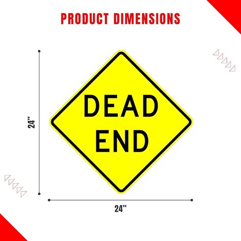 لافتة ديد ايند 18 × 18 غطاء عاكس عالي الكثافة من 3 ام علامة حقيقية. ضمان لمدة 10 سنوات. in Kuwait