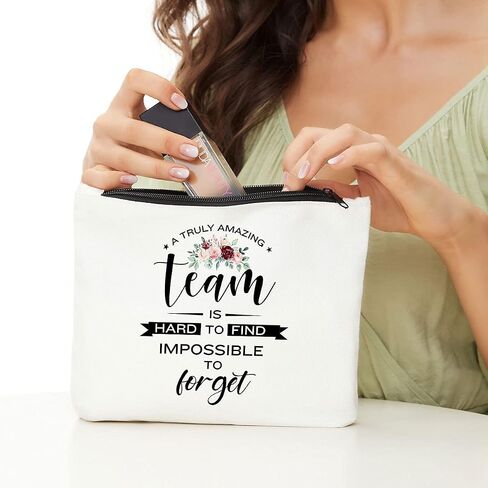 JIUWEIHU Leaders Appreciation Gifts Boss Gifts for Christmas Birthday Gift for Leader Supervisor PM Mentor Thank You Retirement Farewell Makeup Bag Coworker Present- Amazing Leader is Hard to Find in Kuwait