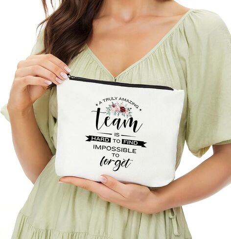 JIUWEIHU Leaders Appreciation Gifts Boss Gifts for Christmas Birthday Gift for Leader Supervisor PM Mentor Thank You Retirement Farewell Makeup Bag Coworker Present- Amazing Leader is Hard to Find in Kuwait