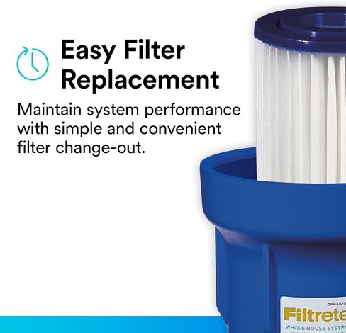 فلتر مياه بديل مطوي ذو سعة قياسية من Filtrete 3WH-STDPL-F02، عبوتان، للاستخدام مع نظام 3WH-STD-S01 in Saudi Arabia