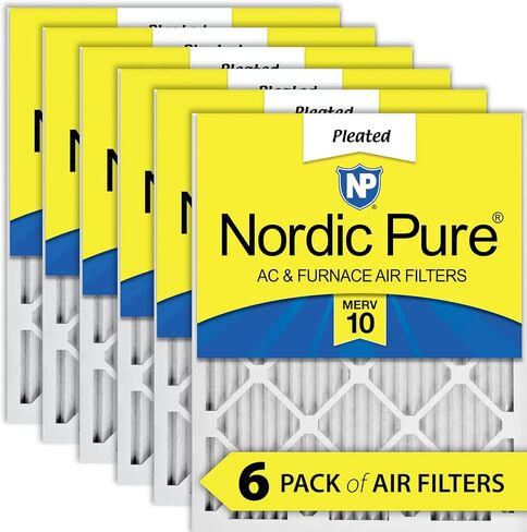 Nordic Pure 20x30x1 (19 5/8 x 29 5/8 x 3/4) Pleated MERV 12 Air Filters 6 Pack in Saudi Arabia