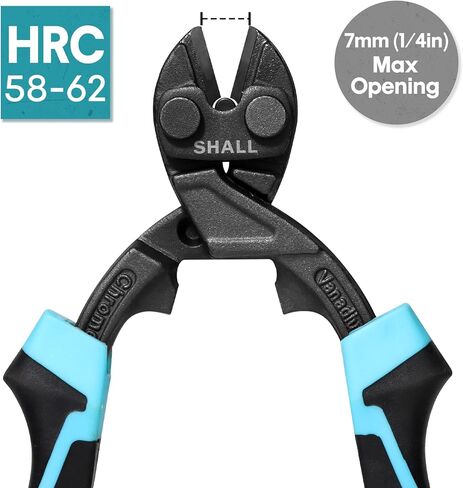 قاطعة مسامير صغيرة مقاس 8 بوصة، قاطعة أسلاك صغيرة شديدة التحمل، مقبض مريح بلونين، منطقة قبضة لسحب المسامير وإمساك الأسلاك، رافعة أكثر كفاءة، تتضمن حقيبة حزام in Kuwait