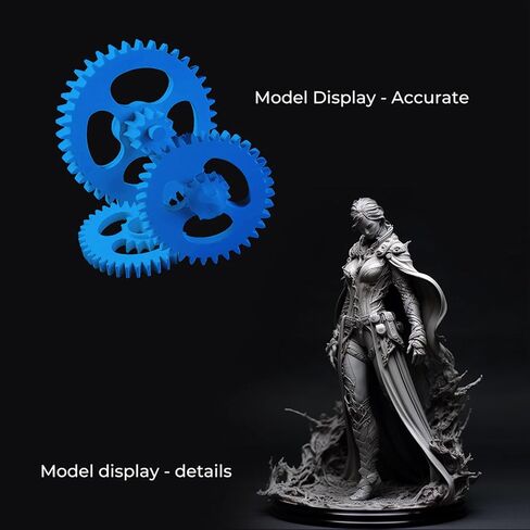 Creality 3D Printer Resin for Halot-Mage, 1kg(2.2lbs) 8K High Precision Resin for 8K LCD 3D Printing, 405nm UV-Curing Resin, Quick Curing, Low Shrinkage, Excellent Fluidity (Grey) in Kuwait