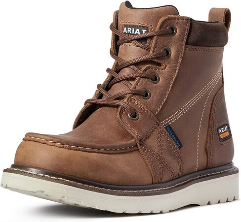 حذاء ARIAT النسائي من Rebar Wedge Moc Toe مقاوم للماء للعمل غربي in Saudi Arabia