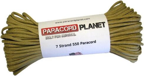 Paracord Planet 550 lb, 50' Foot Hank, Parachute Cord. Also Known as Paracord Rope, Parachute Rope, Utility Cord, Tactical Cord, and Military Cord. USA Made to Provide Durability and Strength. in Saudi Arabia
