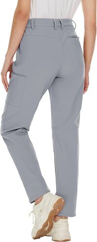 MAGCOMSEN Women's Fleece Lined Snow Ski Pants Waterproof Insulated Winter Hiking Pants Softshell Snowboard Pants in Kuwait