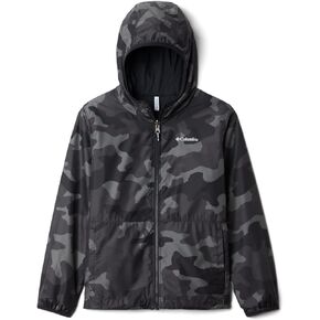 Columbia Youth Unisex Pixel Grabber Reversible Jacket, Black Trad Camo, Large