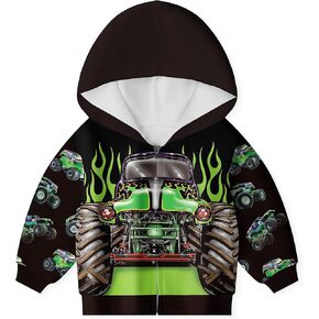 YAMY Monster Car Pant Set for Boy 2PCS Long Sleeves Truck Machine Game Clothing Set Playwear Outfits Suitable for Spring and Winter 2-3Y in Saudi Arabia