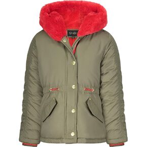 Jessica Simpson girls Puffy Winter Coat With Cozy Trimmed Hood